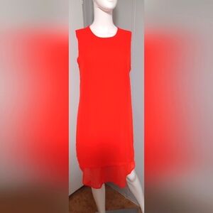 Sharagano Vibrant Red High Low Dress